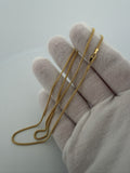 22" 14K Yellow Gold Bismark 2mm 4.4g