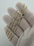 20" 14K Yellow Gold Figaro 2.5mm 4.3g