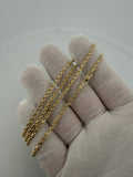 22" 14K Yellow Gold Rope Chain 2.5mm 10.71g