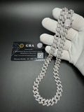 22" 12mm silver moissanite Cuban chain, 28.83ctw D VVS1, 118.7g – Ott Family Jewelry (9)