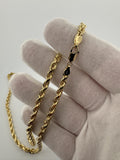 22” 10k Yellow Gold Rope 4mm 35.6g