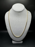 24” 14k Yellow Gold Franco 3.5mm 45.5g