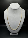 24” 14k Yellow Gold Franco 3.5mm 45.5g