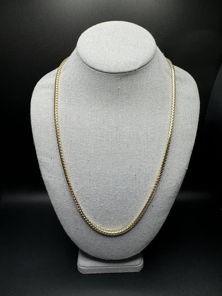 24” 14k Yellow Gold Franco 3.5mm 45.5g