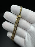 26” 14k Yellow Gold Cuban 4mm 32.2g