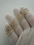 22 inch 2.5mm Figaro chain in 14K yellow gold, 4.7g, view 10 - Ott Family Jewelry