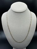 22” 14k Gold Tri-Color Figaro 3mm 8.4g