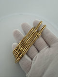 24" 14K Yellow Gold Cuban 5mm 45.65g