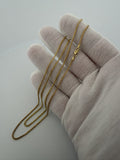 24" 14K Yellow Gold Franco 1.5mm 5.23g