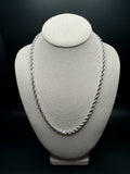 22” 10k White Gold Rope 4.5mm 14.1g