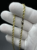 26” 14k Yellow Gold Rope 3.5mm 33.2g