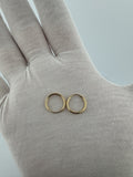 10mm 14k Yellow Gold Clicker Huggies .9g