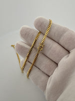 16” 14k Yellow Gold Cuban 3mm 12.1g