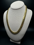 22” 14k Yellow Gold Monaco Cuban 11mm 34.85g