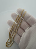 22" 2.5mm 14K yellow gold rope chain, 10.7g – Ott Family Jewelry (10)