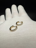 13mm lab diamond huggie hoop earrings, 0.50ctw VS-VVS, solid 14K yellow gold, 2.1g – Ott Family Jewelry (10)