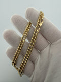 24" 14K Yellow Gold Franco 3mm 31.44g