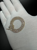 17" 14K Yellow Gold 5.18ctw E-F VS Lab Diamond Tennis EGL Certified – 2mm – 9.70g