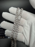 22" 8mm silver moissanite Cuban chain, 13.8ctw D VVS1, 64.7g – Ott Family Jewelry (10)