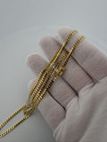 22" 3mm solid 14K yellow gold Cuban link chain, 15.0g – Ott Family Jewelry (10)