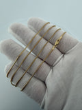 24" 10k Yellow Gold Franco 1mm 4.3g