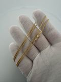20" 14k Yellow Gold Franco 1mm 4.4g