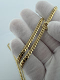 22" 4mm solid 10K yellow gold Cuban link chain, 24.0g – Ott Family Jewelry (10)