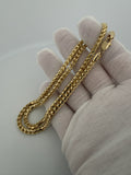 22" 14K Yellow Gold Franco Chain 4mm 39.62g