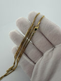 24" 14k Yellow Gold Cuban 2mm 8.9g