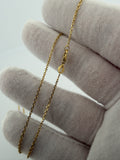 17" 1.2mm 14K yellow gold fancy anchor chain, 2.2g – Ott Family Jewelry (10)