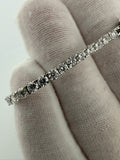 7" 14k White Gold 6.04ctw E-F VS Lab Diamond Tennis Bracelet EGL Certified 3.2mm 6.2g