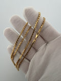 20" 14K Yellow Gold Rounded Box 3mm 9.1g