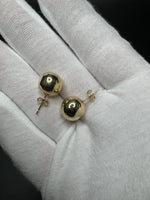 12mm 14k Yellow Gold Ball Studs 3.1g