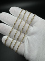 24” 14k Yellow Gold Rope 2mm 6.85g