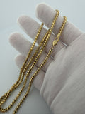 26" 14K Yellow Gold Franco 3mm 34.84g