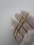 18" 3mm solid 14K yellow gold Cuban link chain, 12.45g – Ott Family Jewelry (10)