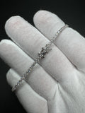 7.25” 14k White Gold 3ctw Lab Diamond Tennis Bracelet 6.7g