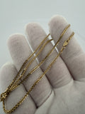 16" 14K Yellow Gold Foxtail Franco 2mm 4.1g