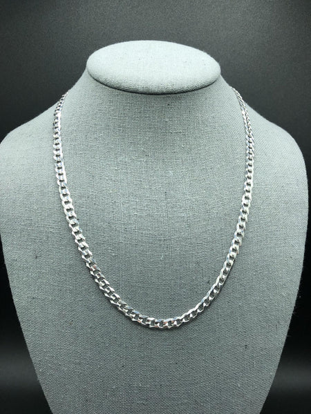 7mm Silver Curb Chains/ bracelets
