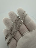 20" 14k White Gold Cable Chain 2mm 3.0g