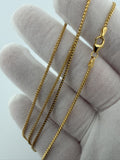 22" 14K Yellow Gold Franco 1.5mm 4.62g