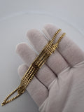 22" 3mm solid 14K yellow gold Cuban link chain, 14.72g – Ott Family Jewelry (10)