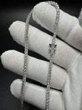17" 14K White Gold 10.04ctw E-F VS Lab Diamond Tennis EGL Certified – 2.7mm – 14.72g