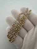 20" 14k Yellow Gold Puffed Mariner Link 5mm 12.2g