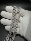20" 12mm silver moissanite Cuban chain, 26.21ctw D VVS1, 109.4g – Ott Family Jewelry (10)