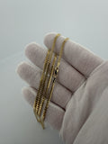 22" 10k Yellow Gold Cuban 2.5mm 9.33g