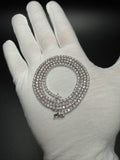 22" Silver 14ctw VS/VVS Lab Diamond Tennis Chain 3mm 25.3g