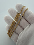 20" 14k Yellow Gold Wheat 2mm 4.2g
