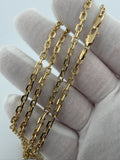 26" 14K Yellow Gold Heavy Fancy Anchor 3.5mm 19.44g