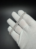 8" 8mm silver moissanite Cuban bracelet, 4.9ctw D VVS1, 23.1g – Ott Family Jewelry (10)